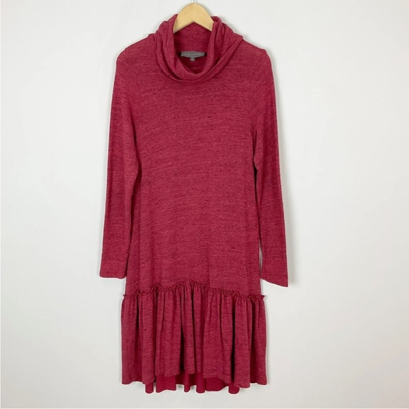Anthropologie Sunday in Brooklyn Red Cowl Sweater Dress - Picture 2 of 5